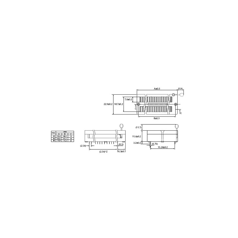 ZOCALO DE INSERCION NULA