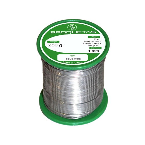 BROQUETAS CARRETE ESTAÑO SIN PLOMO ECO1