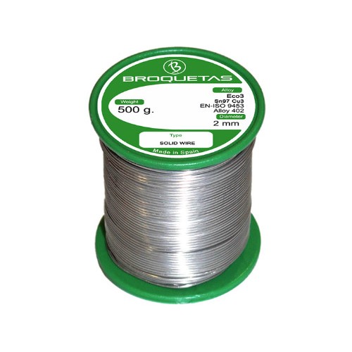 BROQUETAS CARRETE ESTAÑO SIN PLOMO ECO1