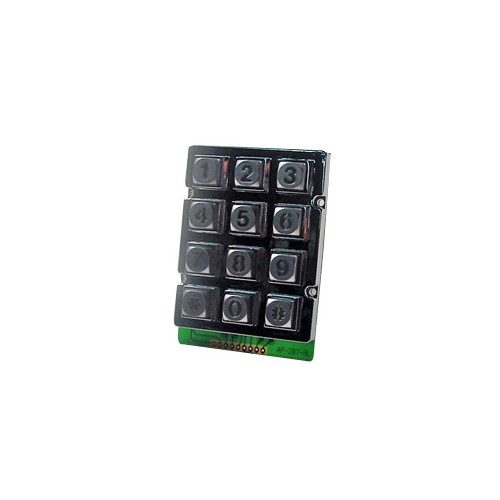 TECLADO 3X4 ANTIVANDALICO METALICO