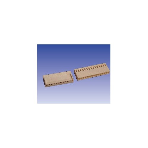 CONECTOR HEMBRA PARA POSTE POLARIZADO PARA C.I. Paso 2,54 mm
