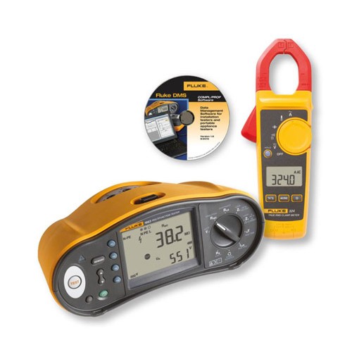 FLUKE KIT COMPROBADOR DE INSTALACIONES 1663 + PINZA AMPERIMÉTRICA 324 + SOFTWARE DMS