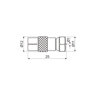 DH CONECTOR ADAPTADOR F MACHO A TV HEMBRA