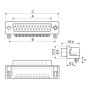 DH CONECTOR MACHO "D" SUB DH CONECTOR MACHO "D" SUB