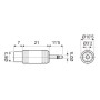 DH ADAPTADOR MACHO MONO 2,5 MM A HEMBRA RCA DH ADAPTADOR MACHO MONO 2,5 MM A HEMBRA RCA