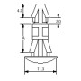 SEPARADORES CON BASE A CHASIS PARA C.I., 10 ud SEPARADORES CON BASE A CHASIS PARA C.I., 10 ud