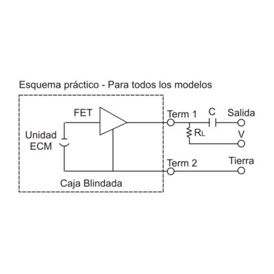 DH CÁPSULAS PARA MICRÓFONOS ELECTRET OMNIDIRECCIONAL