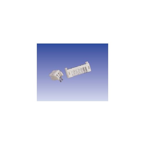 CONECTOR POSTE MACHO ACODADO POLARIZADO PARA C.I. Paso 2 mm