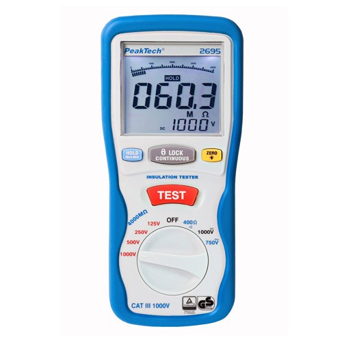 PEAKTECH COMPROBADOR DIGITAL DE AISLAMIENTO