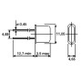 CRISTAL CUARZO CAPSULA HC-49/S CRISTAL CUARZO CAPSULA HC-49/S