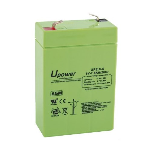 UPOWER BATERÍA DE PLOMO-ÁCIDO AGM MONOBLOCK CON VÁLVULA REGULADORA