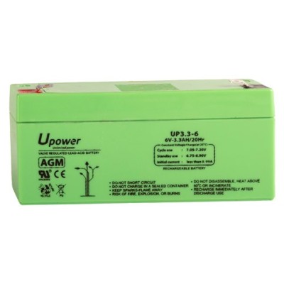 UPOWER BATERÍA DE PLOMO-ÁCIDO AGM MONOBLOCK CON VÁLVULA REGULADORA