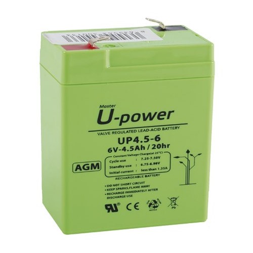 UPOWER BATERÍA DE PLOMO-ÁCIDO AGM MONOBLOCK CON VÁLVULA REGULADORA