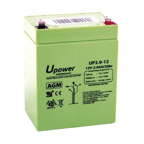UPOWER BATERÍA DE PLOMO-ÁCIDO AGM MONOBLOCK CON VÁLVULA REGULADORA