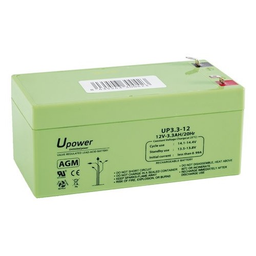 UPOWER BATERÍA DE PLOMO-ÁCIDO AGM MONOBLOCK CON VÁLVULA REGULADORA