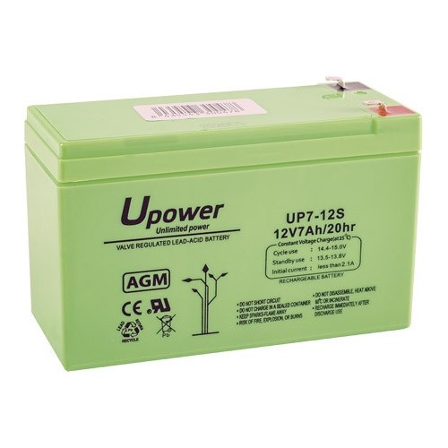 UPOWER BATERÍA DE PLOMO-ÁCIDO AGM MONOBLOCK CON VÁLVULA REGULADORA