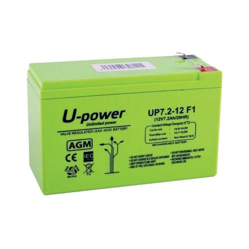 UPOWER BATERÍA DE PLOMO-ÁCIDO AGM MONOBLOCK CON VÁLVULA REGULADORA
