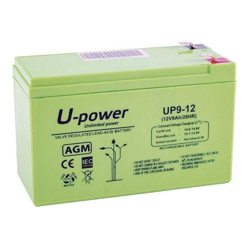 UPOWER BATERÍA DE PLOMO-ÁCIDO AGM MONOBLOCK CON VÁLVULA REGULADORA