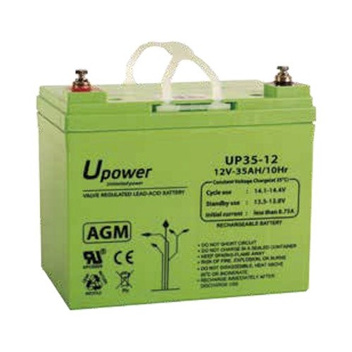 UPOWER BATERÍA DE PLOMO-ÁCIDO AGM MONOBLOCK CON VÁLVULA REGULADORA