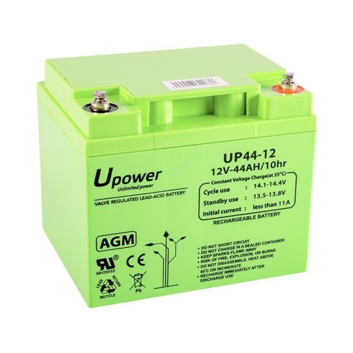 UPOWER BATERÍA DE PLOMO-ÁCIDO AGM MONOBLOCK CON VÁLVULA REGULADORA