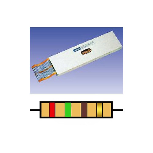 RESISTENCIA CARBON 1/4 W 5%, 5 ud