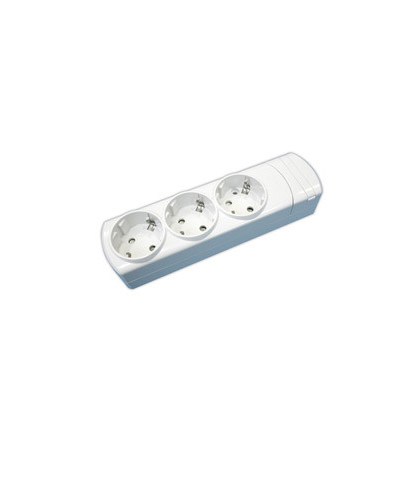 Regleta Enchufes 5 Tomas con Interruptor Silver Electronics Blanco - Medida  1,5 m
